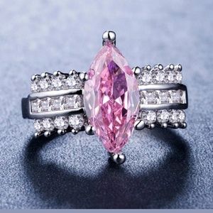 Pink Sapphire 925 Silver Ring